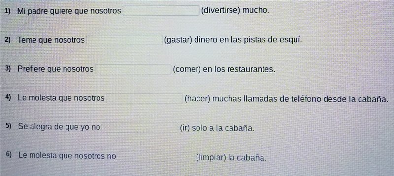 Conjugate the verb in parentheses-example-1