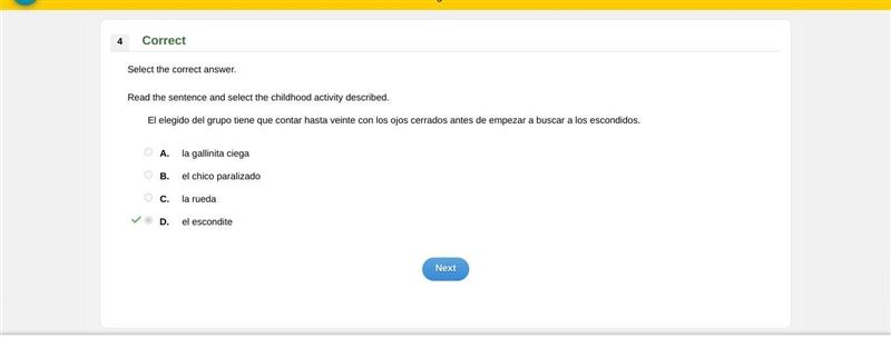 El elegido del grupo tiene que contar hasta veinte con los ojos cerrados antes de-example-1