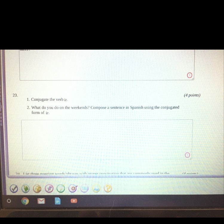 1- conjugate the verb ir 2- What do you do on the weekends? Compose a sentence in-example-1