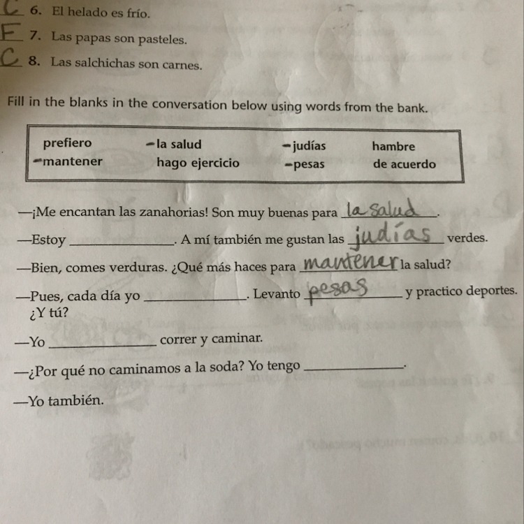 Just answer the questions please. Yo no comprendo nada. Jk I know some it's just graded-example-1