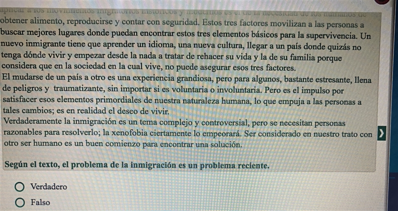 5-el numero de personas que immigran de un Pais a otro es muy pequeno falso o verdadero-example-2