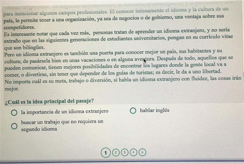 Help with Spanish 2- de acuerdo al autor, ¿hablar otro idioms es un iujo -falso -verdadero-example-2