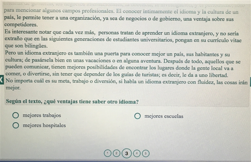 Help with Spanish 2- de acuerdo al autor, ¿hablar otro idioms es un iujo -falso -verdadero-example-5