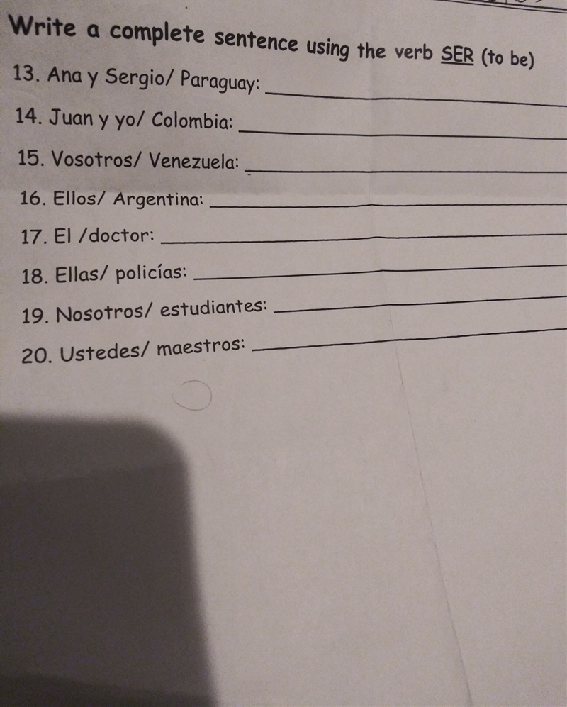 Please help me with my spanIsh Homework Its Spanish 1 so it is easy-example-1