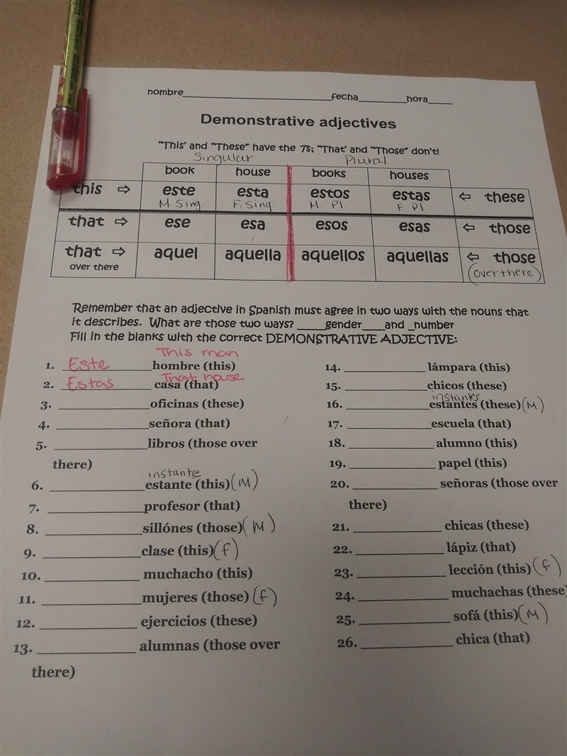 Is oficinas plural or singular-example-1