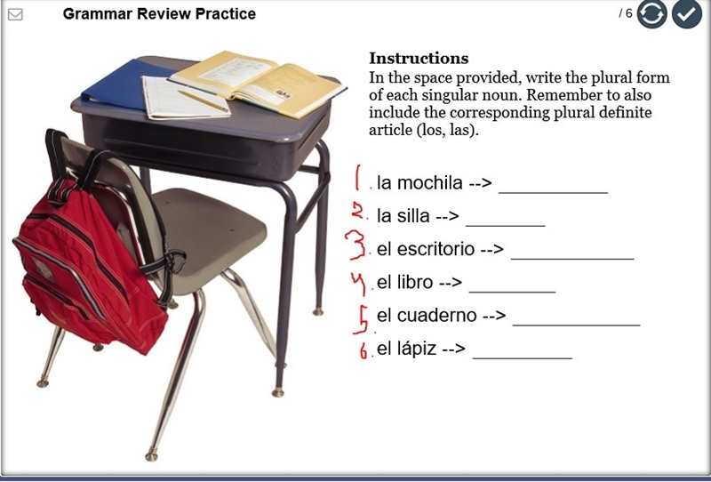 Help me i need to pass this spanish quix PLZ HELP ME!!! Look at Pic-example-1