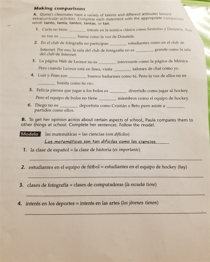 Could I get come help with my Spanish? Thanks in advance.-example-1