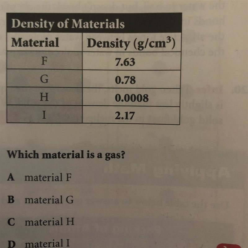 Which material is a gas?-example-1