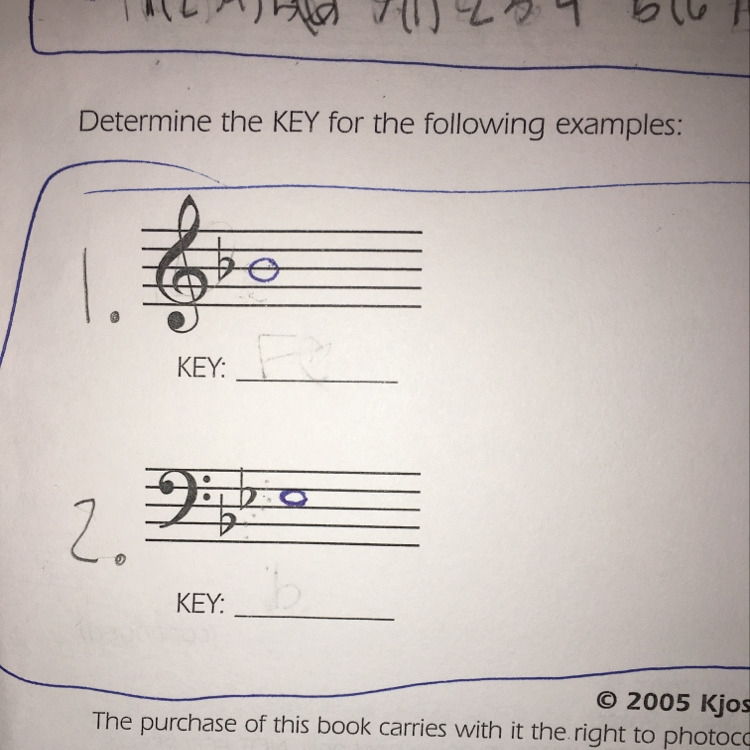 I need help with number 1 and number 2// music choir-example-1