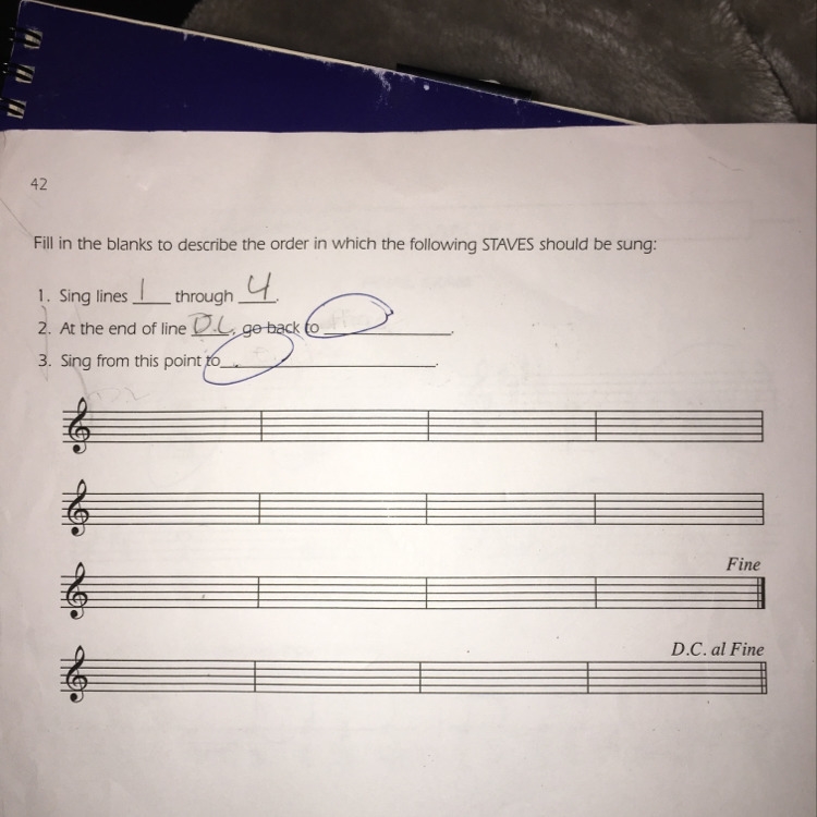 Solve the circled things// this is for choir music-example-1