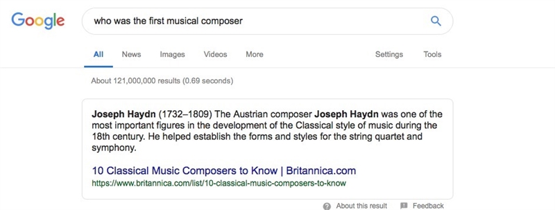 Who was the first musical composer?-example-1