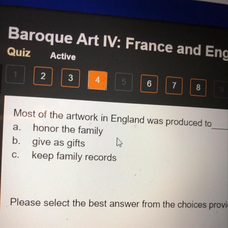 Most of the artwork in England was produced to ___-example-1