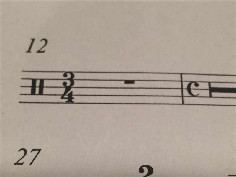 Does the 3/4 time signature mean the 2 beat rest is a 3 beat rest? Or is it still-example-1