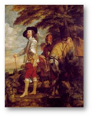 What is depicted in the image above? a. King Henry I dressed casually for the hunt-example-1