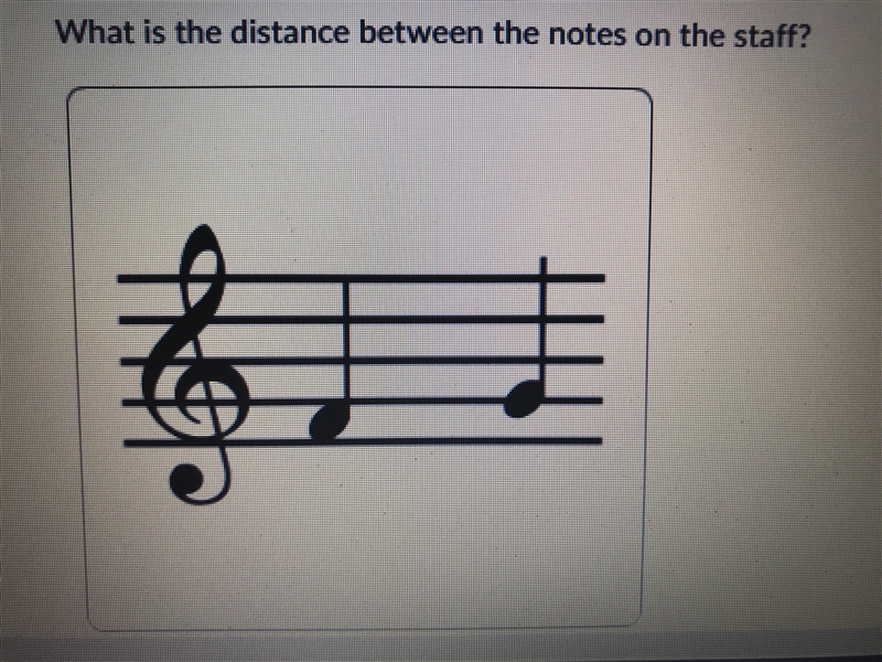 A) whole step B) Half step C) augmented second D) quarter step-example-1