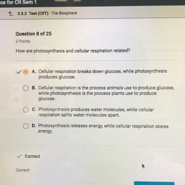 How Are Photosynthesis And Cellular Respiration Related?-example-1