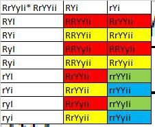 In pea plants, red flower color is dominant to white. Yellow seed color is dominant-example-1