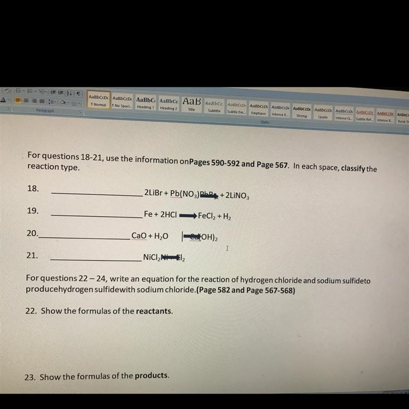 Write an equation for the reaction of hydrogen chloride and sodium sulfidetoProduce-example-1