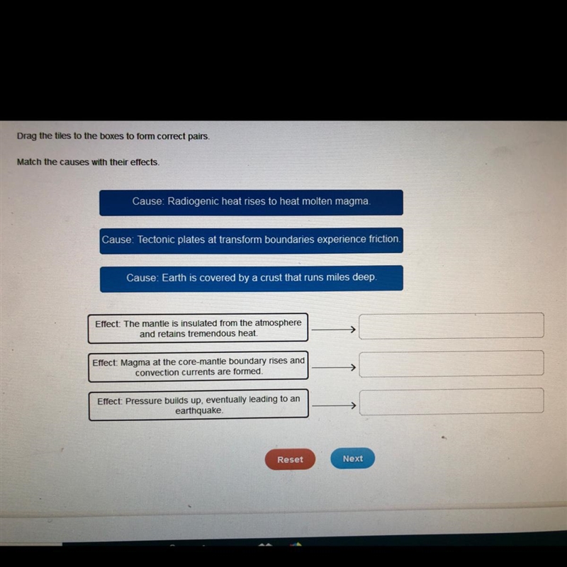 Match the causes with their effects.-example-1