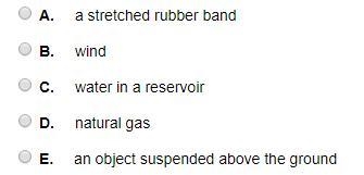 Which is an example of kinetic energy?-example-1