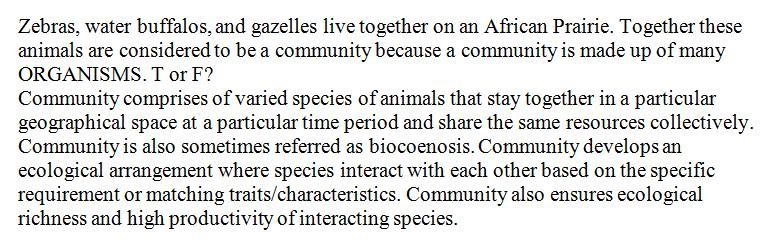 Zebras, water buffalo, and gazelles live together on an African prairie. Together-example-1