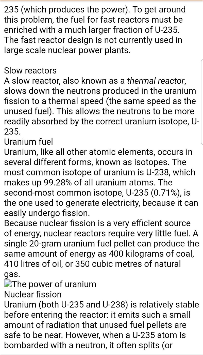 Nuclear reactors do not have combustion, so how is heat supplied to do work-example-1