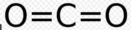 Carbon dioxide can be represented by the chemical formula A) C2O B) CO2 C) Ca2O D-example-1