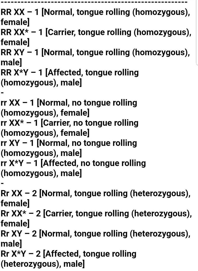 A father and mother that are both heterozygous dominant for tongue rolling mate. Tongue-example-2