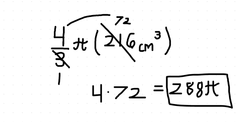 Find the volume of a sphere with a diameter of 12 centimeters-example-1