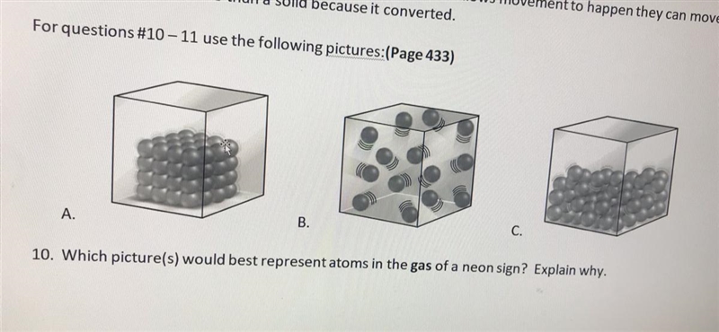 Which pictures would best represent Adams in the gas of a neon sign? Explain why-example-1