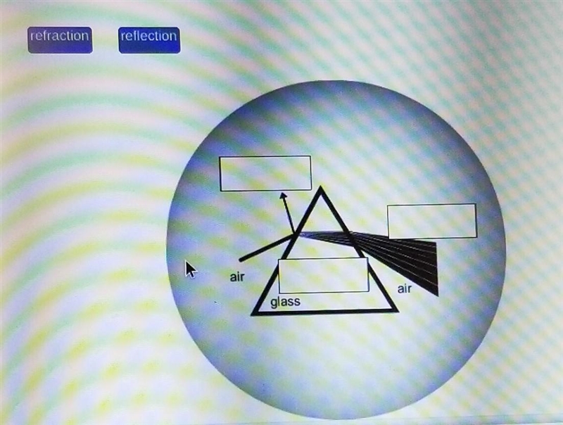 When light passes from one medium to another, it undergoes reflection and refraction-example-1