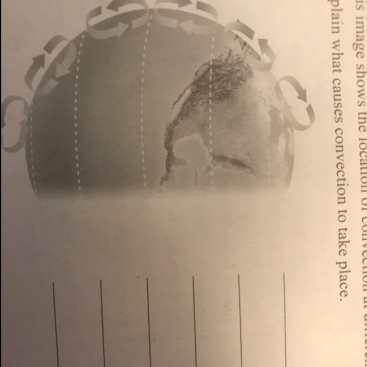 this image shows the location of convection at different latitudes around the globe-example-1