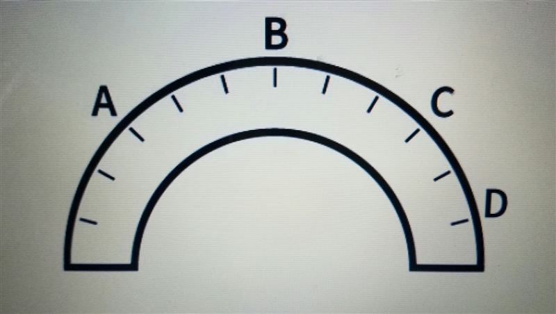 The arc represents the movement of the sun as viewed from Earth. Which point best-example-1