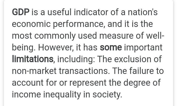 What are some of the limitations of gross domestic product?-example-1