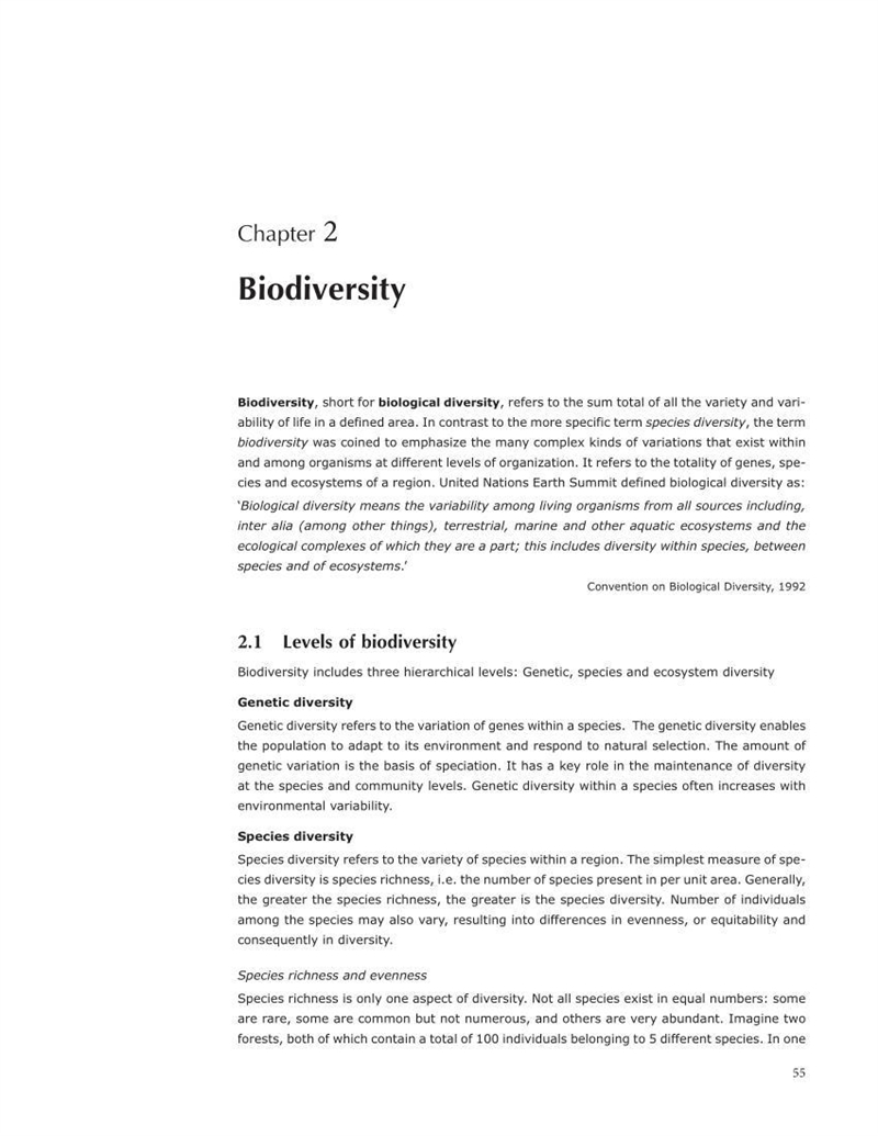 40. How is the biodiversity of an ecosystem measured? O by the number of species it-example-1