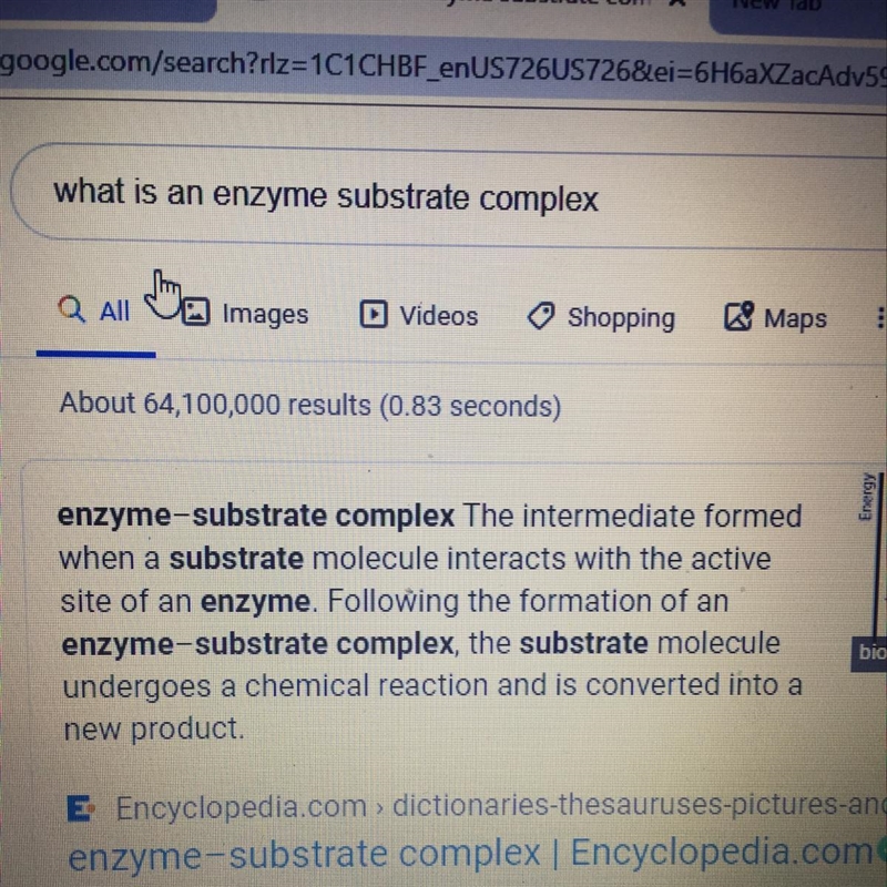 What is an enzyme substrate complex?-example-1