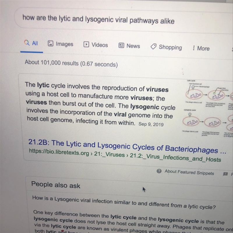 How are the lytic and lysogenic viral pathways ALIKE?-example-1