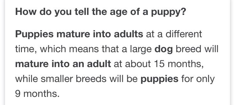 A puppy matures into an adult through ? and ?​-example-1