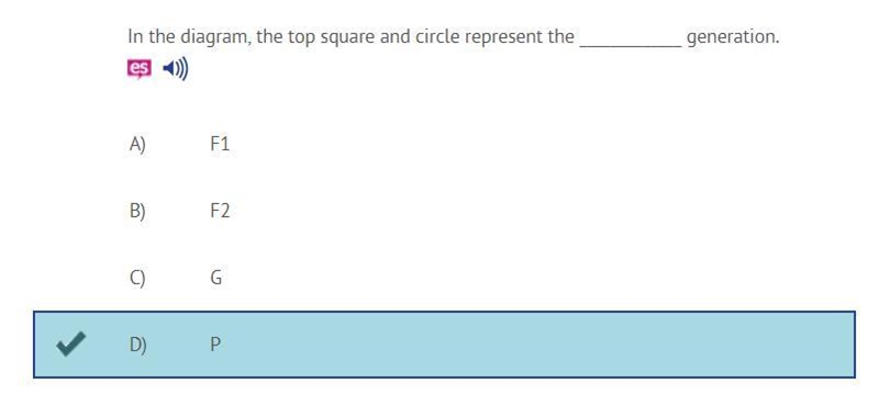 In the diagram, the top square and circle represent the _____________ generation. A-example-1