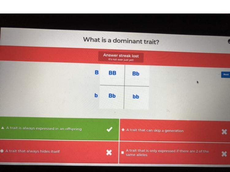 What is a dominant trait ?-example-1