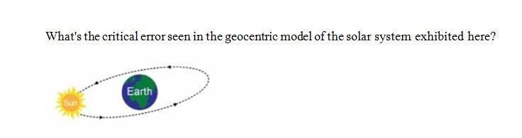 12. What's the critical error seen in the geocentric model of the solar system exhibited-example-1