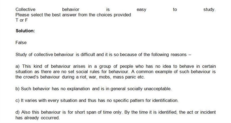 Collective behavior is easy to study. Please select the best answer from the choices-example-1