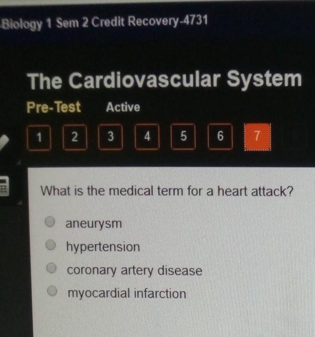 What is what is the medical term for a heart attack?​-example-1