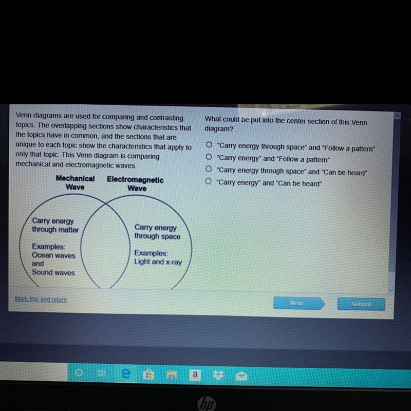 What could be put into the center section of this Venn diagram-example-1