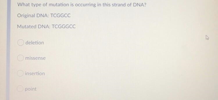 What type of mutation is occurring in this strand of dna ?-example-1