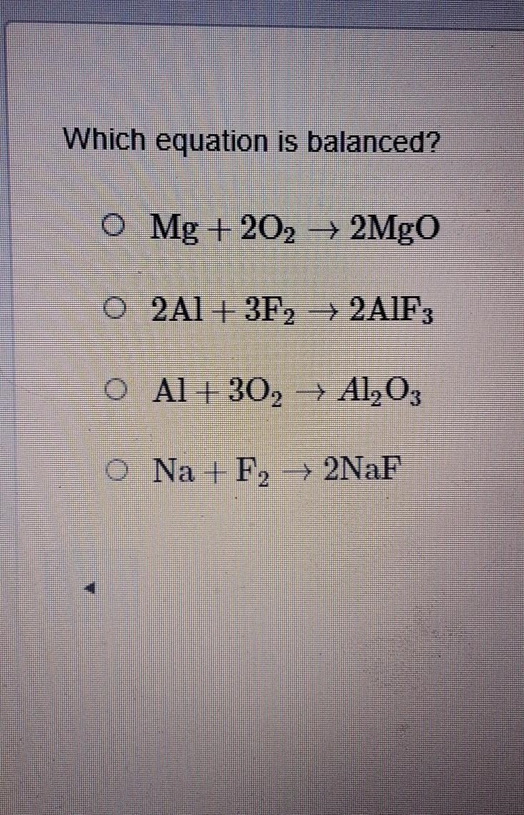 Which equation is balanced​-example-1