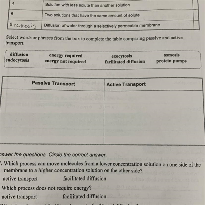 The middle section that talks about active and passive transport-example-1