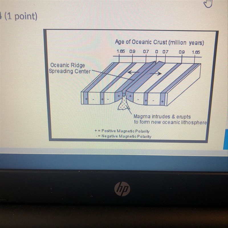 Which statement is true about this picture? This is a volcanic ridge along a convergent-example-1