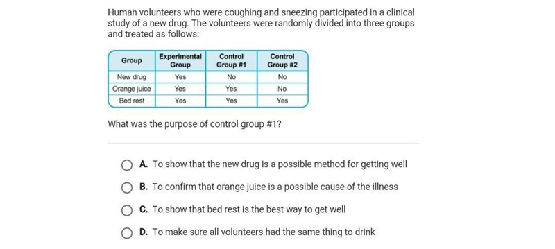 What was the purpose of control group #1?​-example-1