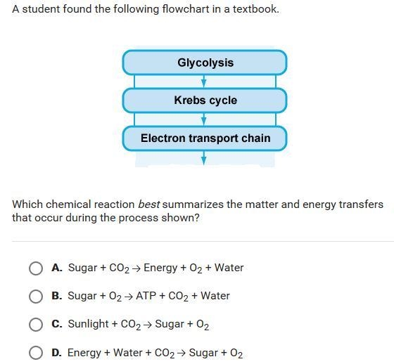 A student found the following flowchart in a text book. Which chemical reaction best-example-1